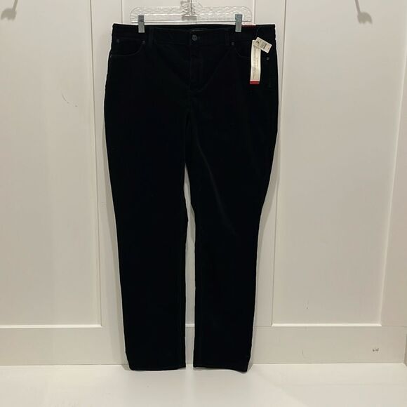 Talbots Black Flawless 5-pocket Straight Corduroy Pants - Picture 1 of 11